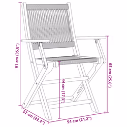 vidaXL Bistro Set 3 Piece Outdoor Bar Set Beige Polypropylene and Solid Wood