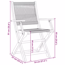 vidaXL Bistro Set 3 Piece Outdoor Bar Set Beige Polypropylene and Solid Wood