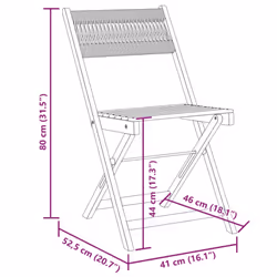 vidaXL Bistro Set 3 Piece Outdoor Bar Set Grey Polypropylene and Solid Wood - 70 x 70 x 75 cm
