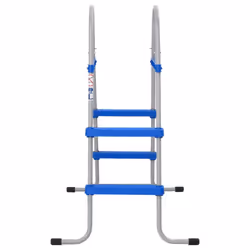 vidaXL Pool Ladder for Above Ground Pool Step Ladder Stair Step Steel&Plastic - Additional view 2