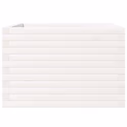 vidaXL Garden Planter White 70x70x46 cm Solid Wood Pine - Additional view 4