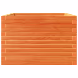 vidaXL Garden Planter Wax Brown 70x70x46 cm Solid Wood Pine - Additional view 5