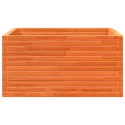 vidaXL Garden Planter Outdoor Flower Pot Planter Pot Wax Brown Solid Wood Pine - wax brown, 90 x 90 x 46 cm - Additional view 5