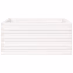 vidaXL Garden Planter Outdoor Flower Pot Planter Pot White Solid Wood Pine - Additional view 4