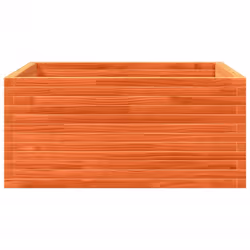 vidaXL Garden Planter Outdoor Flower Pot Planter Pot Wax Brown Solid Wood Pine - Additional view 4