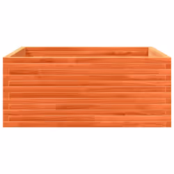vidaXL Garden Planter Wax Brown 110x110x46 cm Solid Wood Pine - Additional view 5
