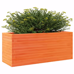 vidaXL Garden Planter Wax Brown 110x40x46 cm Solid Wood Pine