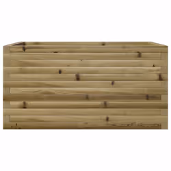 vidaXL Garden Planter Outdoor Flower Pot Planter Pot Wax Brown Solid Wood Pine - natural impregnated, 90 x 60 x 46 cm - Additional view 4