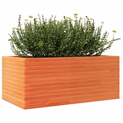 vidaXL Garden Planter Outdoor Flower Pot Planter Pot Wax Brown Solid Wood Pine