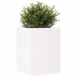 vidaXL Garden Planter Outdoor Flower Pot Planter Pot White Solid Wood Pine - Additional view 3