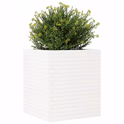 vidaXL Garden Planter Outdoor Flower Pot Planter Pot White Solid Wood Pine - Additional view 3