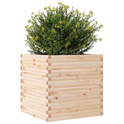 vidaXL Garden Planter 70x70x68.5 cm Solid Wood Pine