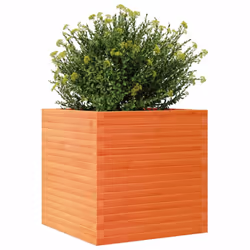 vidaXL Garden Planter Wax Brown 70x70x68.5 cm Solid Wood Pine - Additional view 3