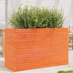 vidaXL Garden Planter Wax Brown 110x40x68.5 cm Solid Wood Pine