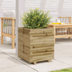 vidaXL Garden Planter Outdoor Flower Pot Planter Pot Impregnated Wood Pine - Additional view 2