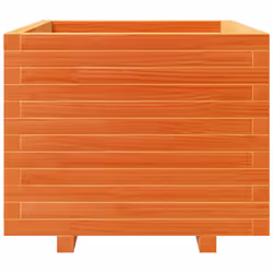 vidaXL Garden Planter Outdoor Flower Pot Planter Pot Wax Brown Solid Wood Pine - Additional view 4