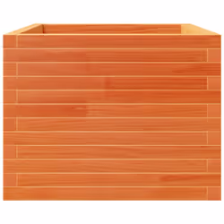 vidaXL Garden Planter Outdoor Flower Pot Planter Pot Wax Brown Solid Wood Pine - Additional view 5