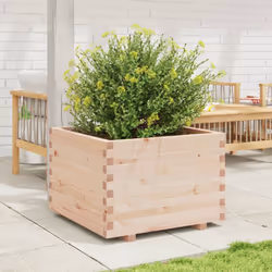 vidaXL Garden Planter 70x70x49.5 cm Solid Wood Pine