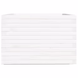 vidaXL Garden Planter White 70x70x49.5 cm Solid Wood Pine - Additional view 5