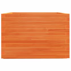 vidaXL Garden Planter Wax Brown 70x70x49.5 cm Solid Wood Pine - Additional view 5