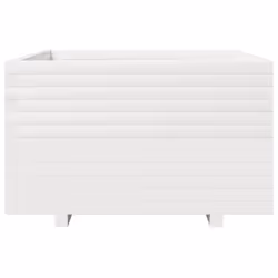 vidaXL Garden Planter Outdoor Flower Pot Planter Pot White Solid Wood Pine - Additional view 4