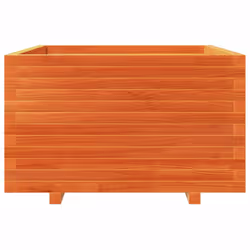vidaXL Garden Planter Outdoor Flower Pot Planter Pot Wax Brown Solid Wood Pine - Additional view 4