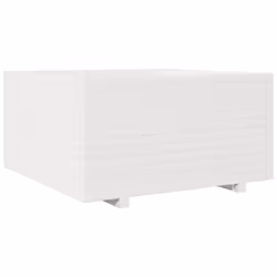 vidaXL Garden Planter Outdoor Flower Pot Planter Pot Wax Brown Solid Wood Pine - white, 90 x 90 x 49.5 cm - Additional view 6