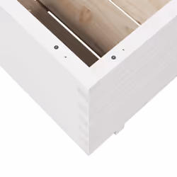 vidaXL Garden Planter Outdoor Flower Pot Planter Pot Wax Brown Solid Wood Pine - white, 90 x 90 x 49.5 cm - Additional view 7