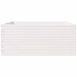 vidaXL Garden Planter White 110x110x49.5 cm Solid Wood Pine - Additional view 5