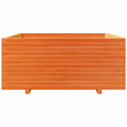 vidaXL Garden Planter Wax Brown 110x110x49.5 cm Solid Wood Pine - Additional view 4