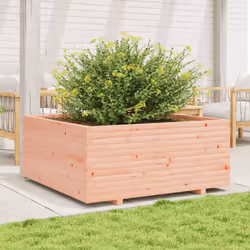 vidaXL Garden Planter 110x110x49.5 cm Solid Wood Douglas