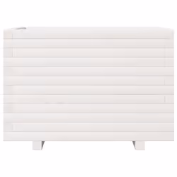 vidaXL Garden Planter Outdoor Flower Pot Planter Pot White Solid Wood Pine - Additional view 4