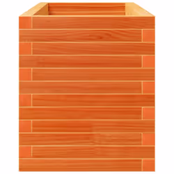 vidaXL Garden Planter Outdoor Flower Pot Planter Pot Wax Brown Solid Wood Pine - wax brown, 90 x 40 x 49.5 cm - Additional view 5
