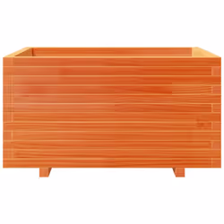 vidaXL Garden Planter Outdoor Flower Pot Planter Pot Wax Brown Solid Wood Pine - wax brown, 90 x 60 x 49.5 cm - Additional view 4