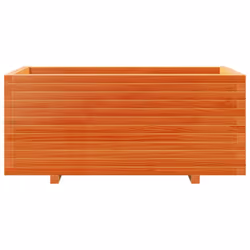 vidaXL Garden Planter Outdoor Flower Pot Planter Pot Wax Brown Solid Wood Pine - Additional view 4