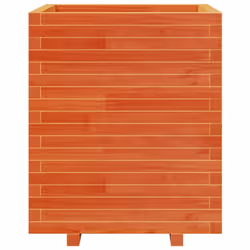 vidaXL Garden Planter Outdoor Flower Pot Planter Pot Wax Brown Solid Wood Pine - Additional view 4