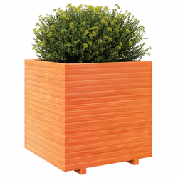 vidaXL Garden Planter Wax Brown 70x70x72.5 cm Solid Wood Pine