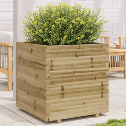 vidaXL Garden Planter 70x70x72.5 cm Impregnated Wood Pine