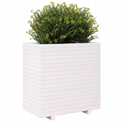 vidaXL Garden Planter Outdoor Flower Pot Planter Pot White Solid Wood Pine - Additional view 3
