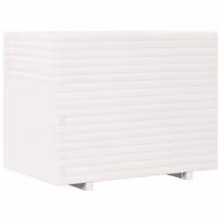 vidaXL Garden Planter Outdoor Flower Pot Planter Pot Wax Brown Solid Wood Pine - white, 90 x 60 x 72.5 cm - Additional view 6