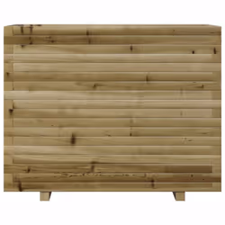 vidaXL Garden Planter Outdoor Flower Pot Planter Pot Wax Brown Solid Wood Pine - natural impregnated, 90 x 60 x 72.5 cm - Additional view 4