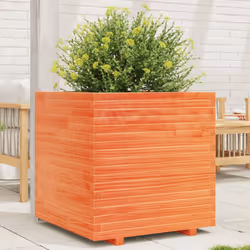 vidaXL Garden Planter Wax Brown 70x70x72 cm Solid Wood Pine