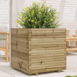 vidaXL Garden Planter 70x70x72 cm Impregnated Wood Pine