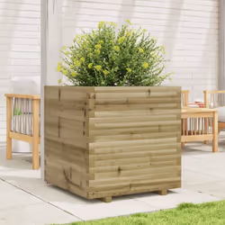 vidaXL Garden Planter 70x70x72 cm Impregnated Wood Pine