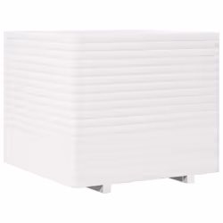 vidaXL Garden Planter Outdoor Flower Pot Planter Pot Wax Brown Solid Wood Pine - white, 80 x 80 x 72 cm - Additional view 6