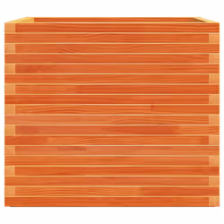 vidaXL Garden Planter Outdoor Flower Pot Planter Pot Wax Brown Solid Wood Pine - wax brown, 80 x 80 x 72 cm - Additional view 5
