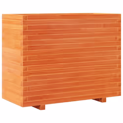 vidaXL Garden Planter Outdoor Flower Pot Planter Pot Wax Brown Solid Wood Pine - wax brown, 90 x 40 x 72 cm - Additional view 6