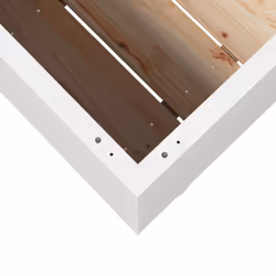 vidaXL Garden Planter Outdoor Flower Pot Planter Pot Wax Brown Solid Wood Pine - white, 90 x 60 x 72 cm - Additional view 7