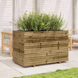 vidaXL Garden Planter 110x60x72 cm Impregnated Wood Pine