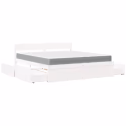 vidaXL Bed with Drawers and Mattress Home Bed Base Bedstead Solid Wood Pine - white, 180 x 200 cm - Additional view 10